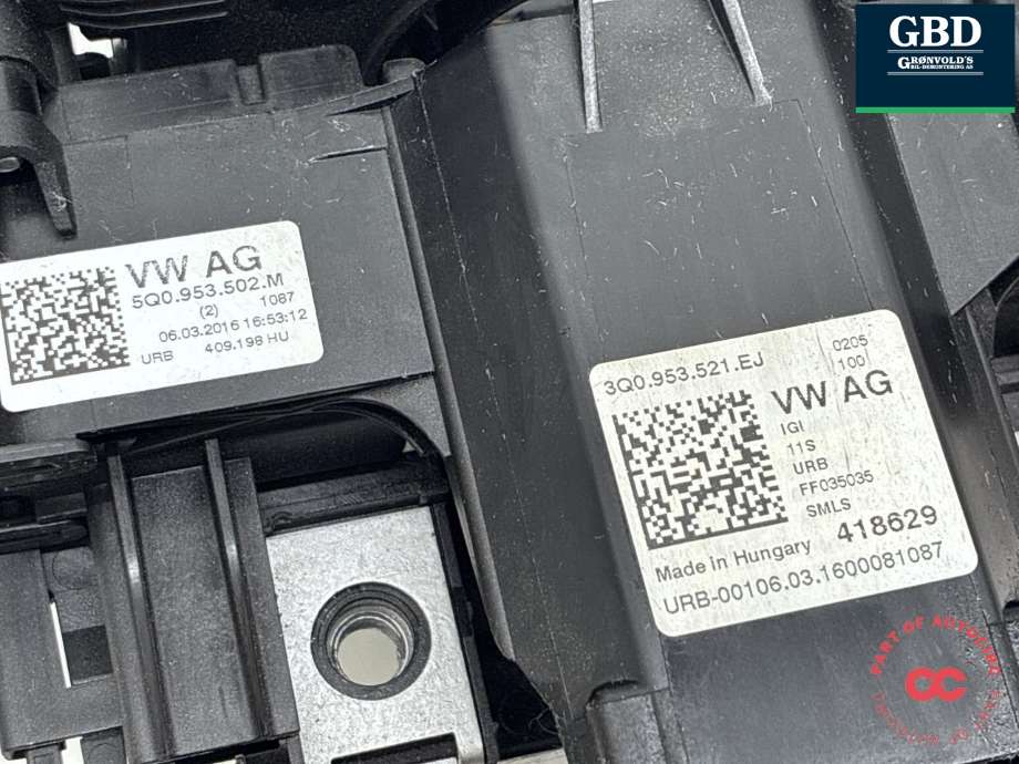 Bryter combi til VW Passat 2015-2019 (Fase 1) (B8) (B8) (|5Q0 953 502 M|5Q0 953 569 B)