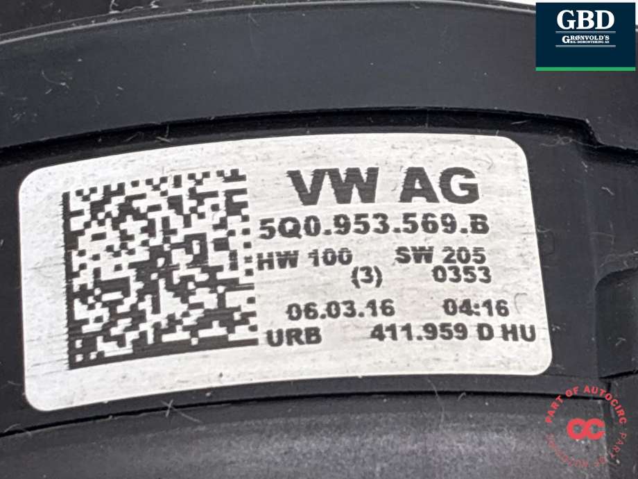 Bryter combi til VW Passat 2015-2019 (Fase 1) (B8) (B8) (|5Q0 953 502 M|5Q0 953 569 B)