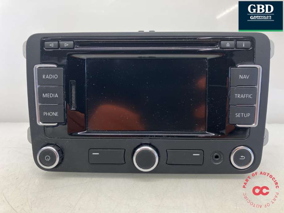 Bilstereo navigasjon til VW Touran 2010-2015 (Type I, Fase 3)  (2K0 035 279 C|3C8 035 279 S|)