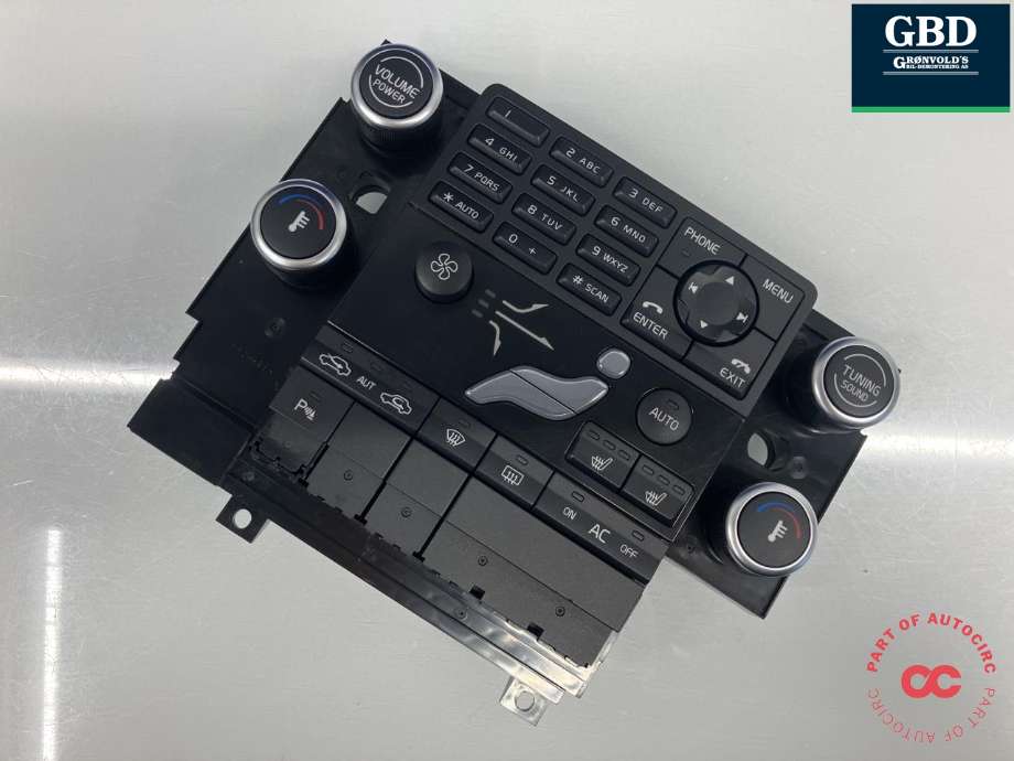 Varmeapparat betjening til Volvo V70, 2007-2013 (Type III, Fase 1) (ALPS|30782904)