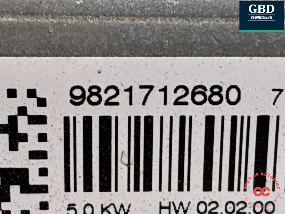 Varmeapparat PTC-heater til DS DS7 Crossback 2018-->>  (98 217 126 80|)