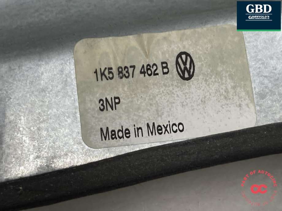 Ruteheis høyre foran til VW Golf VI 2008-2012 (1K5 837 462 B|)