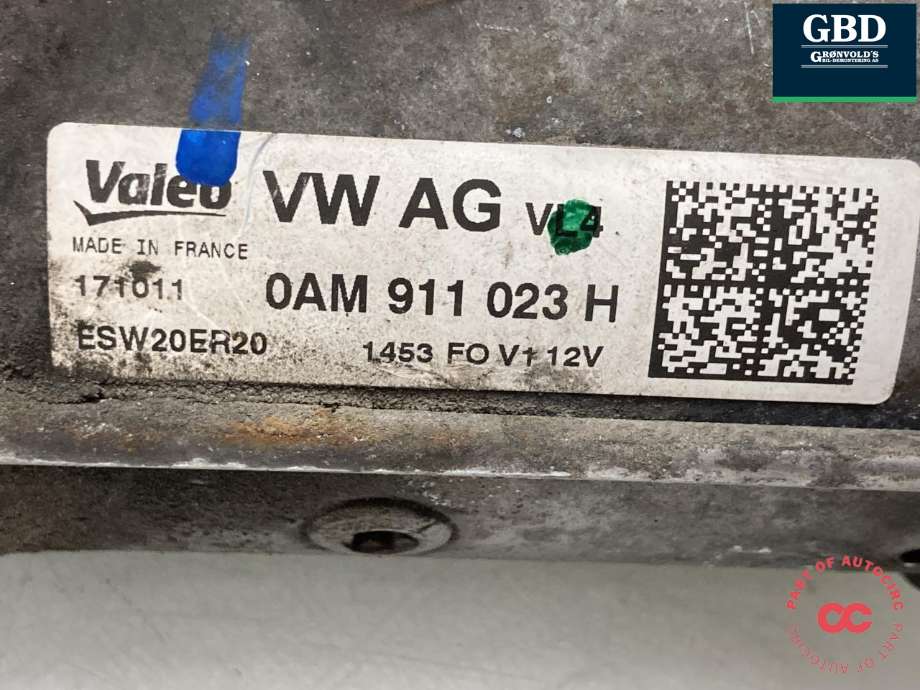 Starter diesel til VW Golf VI 2008-2012 (0AM 911 021 E|0AM 911 023 H|)