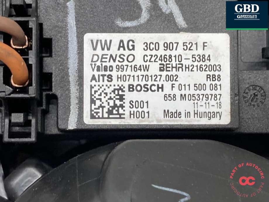 Varmeapparat motor til VW Golf VI 2008-2012  (1K1 820 021|1K1 820 015 J|1K1 820 015 K)