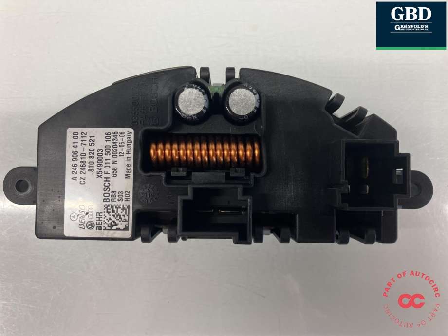 Varmeapparat motstand til Audi A4 2007-2014 (Type IV) (B8) (B8) (BOSCH||8T0 820 521|F 011 500 106)