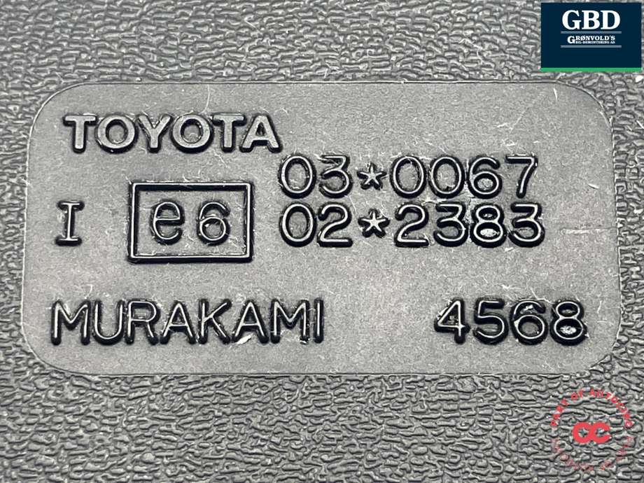 Speil innvendig til Toyota Hiace 2007-2012 (Fase 3)  (MURAKAMI|03-0067|02-2383|)