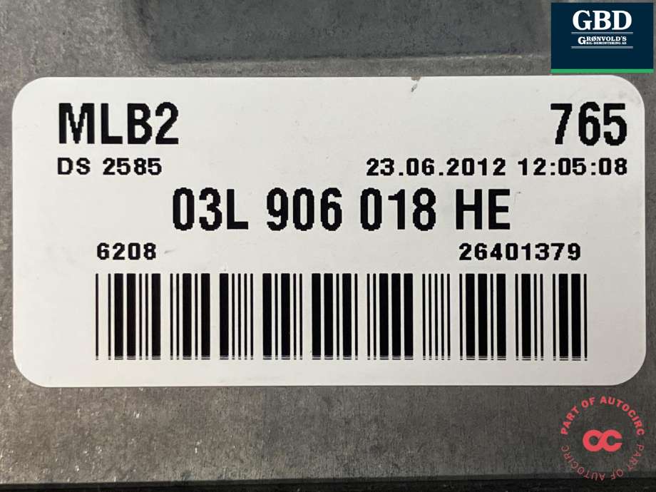 Styreenhet motor til Audi A4 2007-2014 (Type IV) (B8) (B8) (BOSCH||03L 906 018 HE|0 281 018 576)