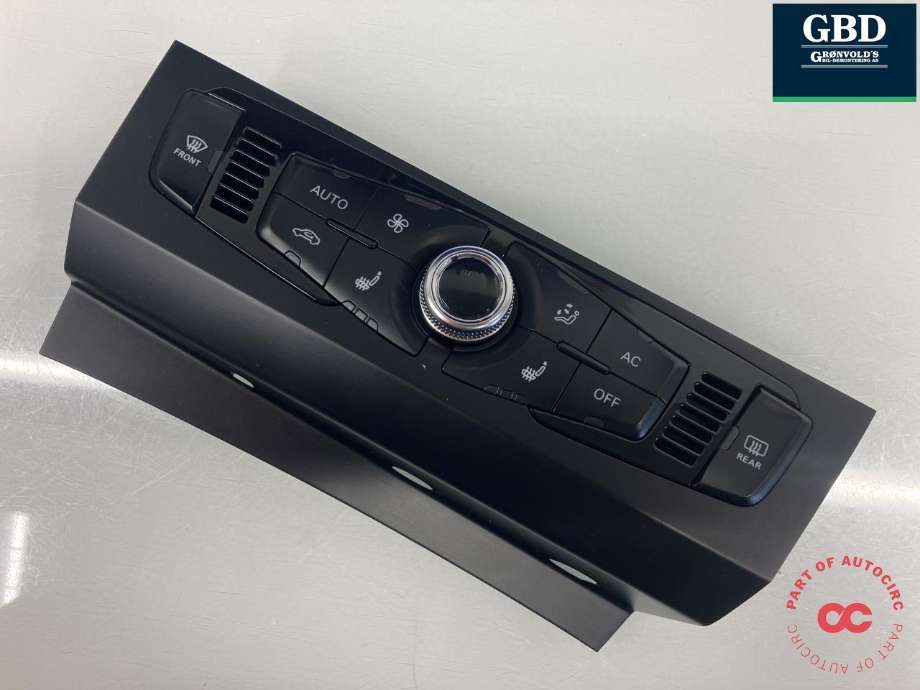 Varmeapparat betjening til Audi A4 2007-2014 (Type IV) (B8) (B8) (CONTINENTAL|8K1 820 043 AT XZF|8K1 820 043 AG XZF|8K1 820 043 AG| A2C37833500)