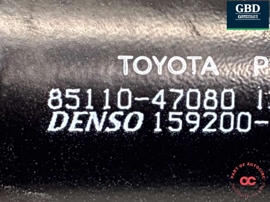 Viskermotor frontrute komplett m/overføring til Toyota Prius 2004-2009 (Type II) (COMBI) (COMBI) 