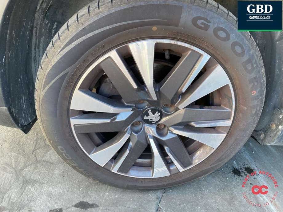 Hjulsett aluminium sommer til Peugeot 2008, 2013-2019 (Type I)  (NO PART ID)