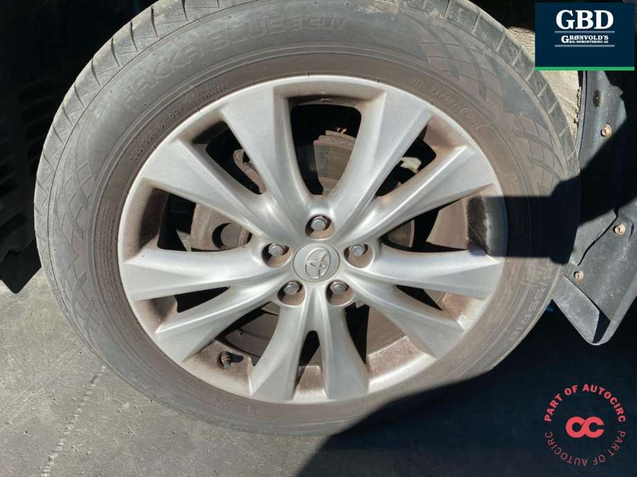 Hjulsett aluminium sommer til Toyota RAV4, 2013-2015 (Type IV, Fase 1)  