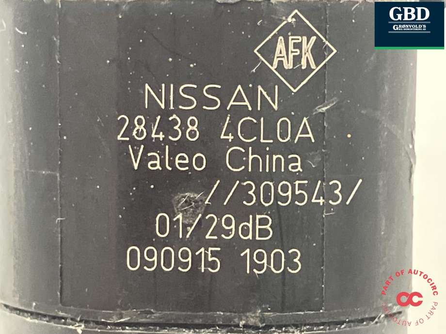 Parkeringssensor foran til Nissan X-Trail 2014-2022 (T32) (T32) (VALEO||28438-4CL0A|309543)