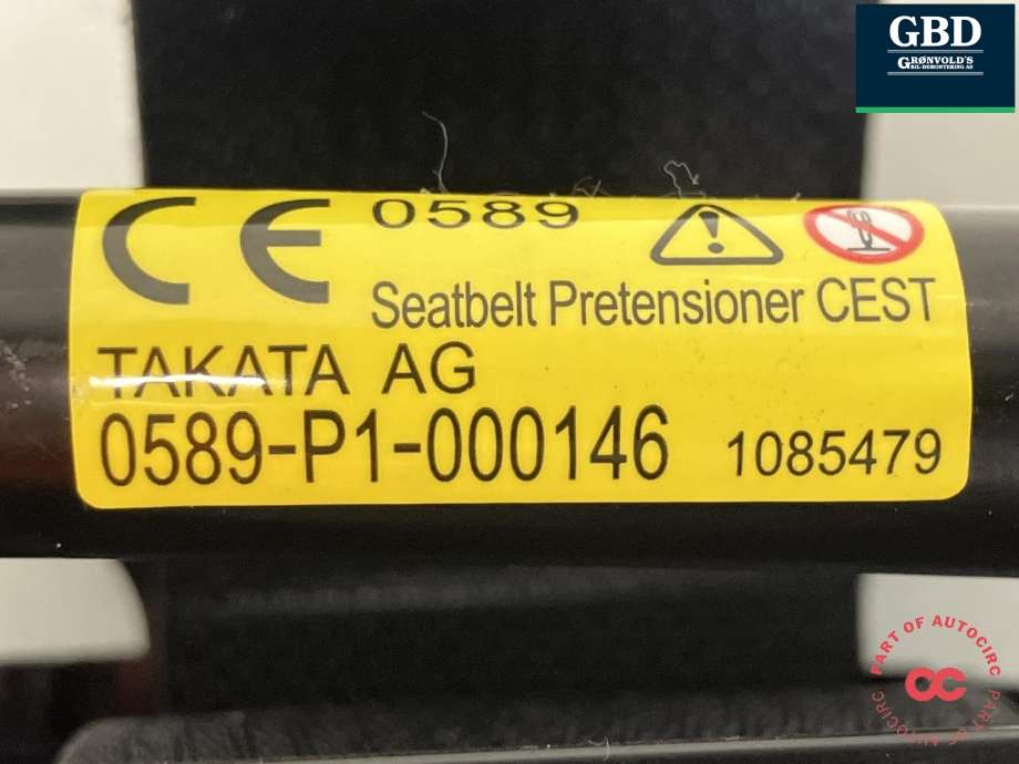 Sikkerhetsbelte foran høyre til Nissan X-Trail 2014-2022 (T32) (T32) (TAKATA||TKK-AH2-EG673|0589-P1-000146)