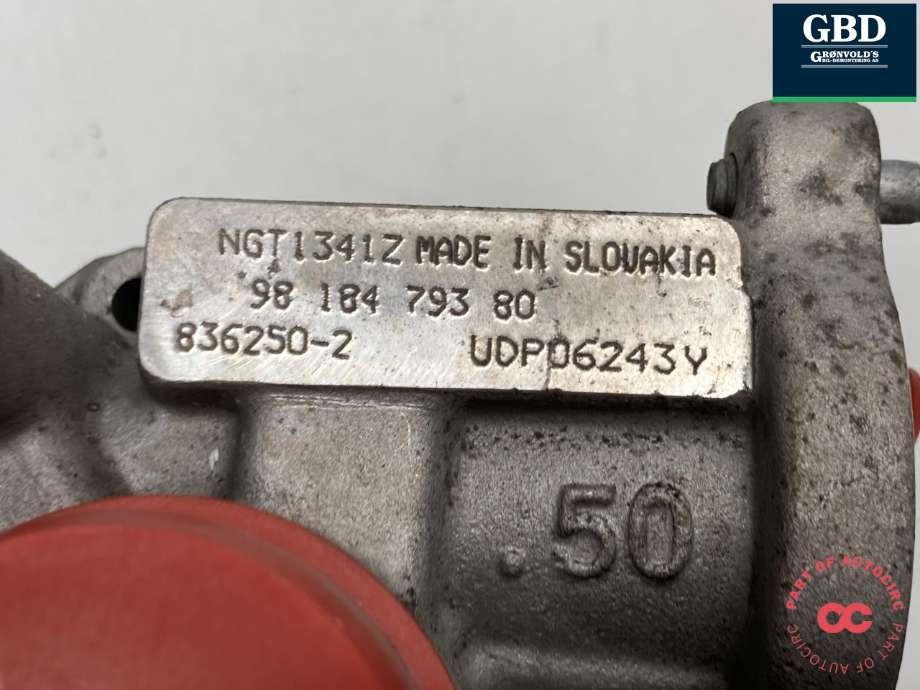 Turbo til Peugeot 2008 2013-2019 (Type I)  (98 106 813 80|98 184 793 80|)