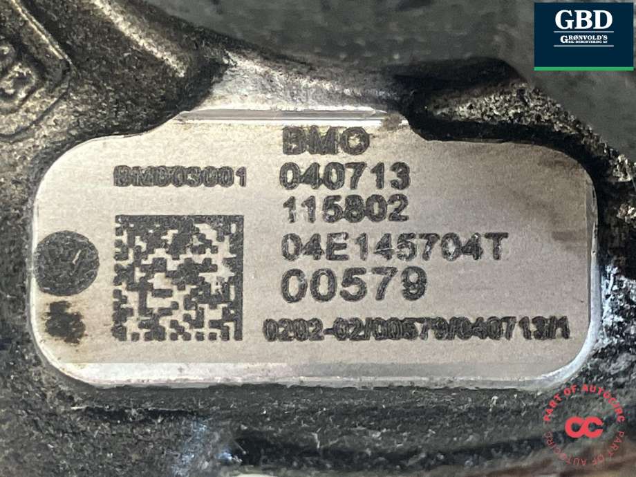 Turbo til VW Golf VII 2012-2017 (Fase 1)  (04E 145 722 E|04E 145 722 EX|04E 145 704 T)