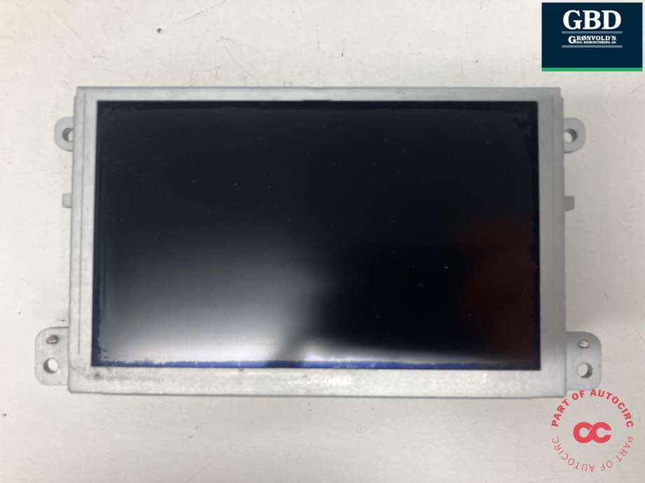 Bilstereo navigasjon skjerm til Audi Q5 2008-2012 (Type I, Fase 1)  (HARMAN|8R0 919 604 A|8R0 919 604|JTB-076)
