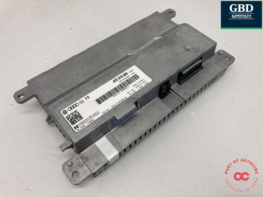 Bilstereo navigasjon skjerm til Audi Q5 2008-2012 (Type I, Fase 1)  (HARMAN|8R0 919 604 A|8R0 919 604|JTB-076)