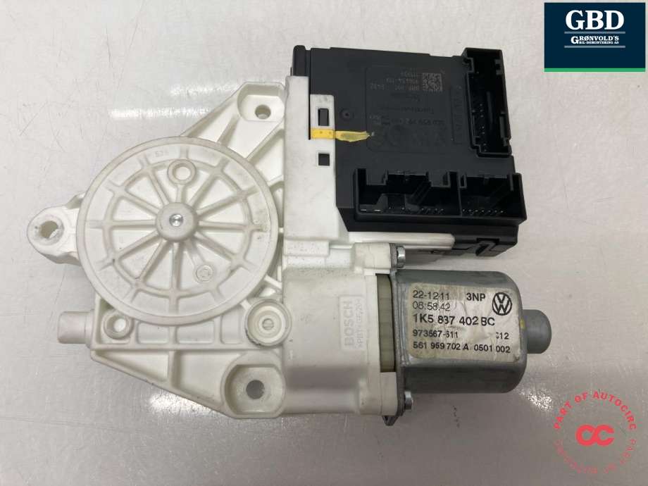 Ruteheis, kun motor, høyre foran til VW Golf VI, 2008-2012  (1K5 837 402 BC)