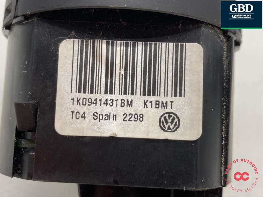 Bryter lys til VW Caddy 2015-2020 (Type III, Fase 3)  (3C8 941 431 A  XSH|1K0941431 BM|)