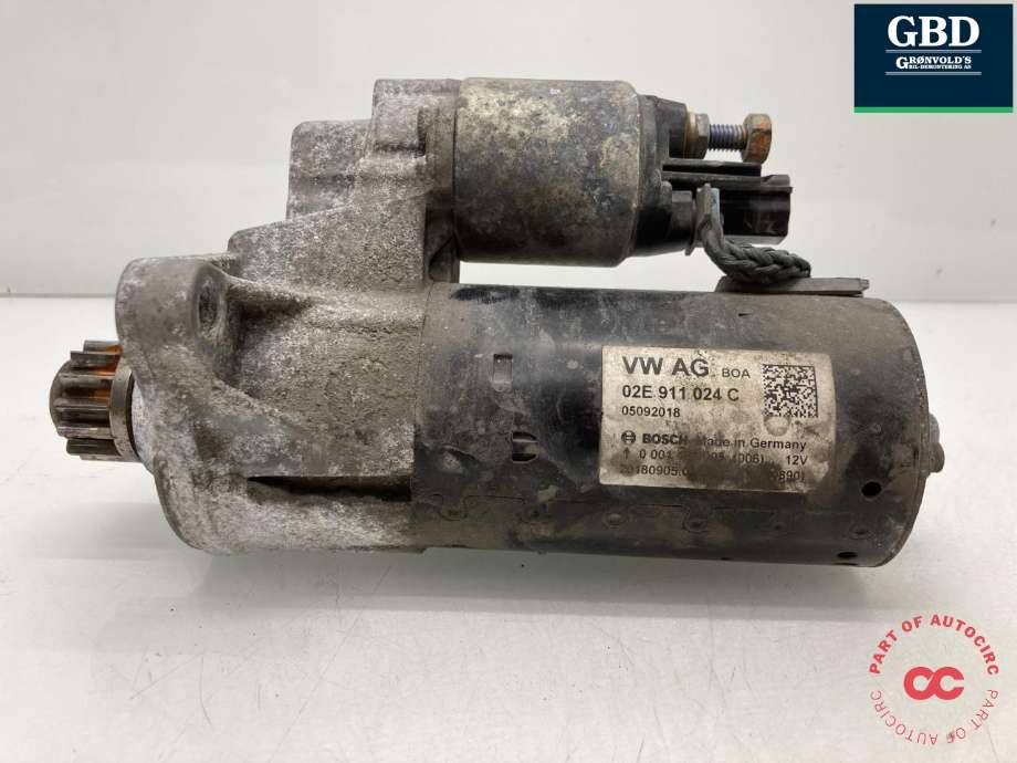 Starter diesel til VW Caddy 2015-2020 (Type III, Fase 3) (02E 911 024 C|02E 911 024 CX|)