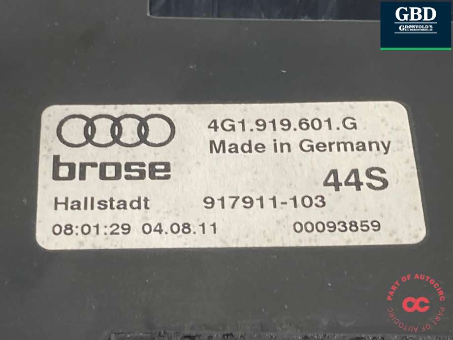 Bilstereo navigasjon skjerm til Audi A6 2011-2014 (Type IV, Fase 1) (C7) (C7) (4G0 919 607 H|4G1 919 601 G|)