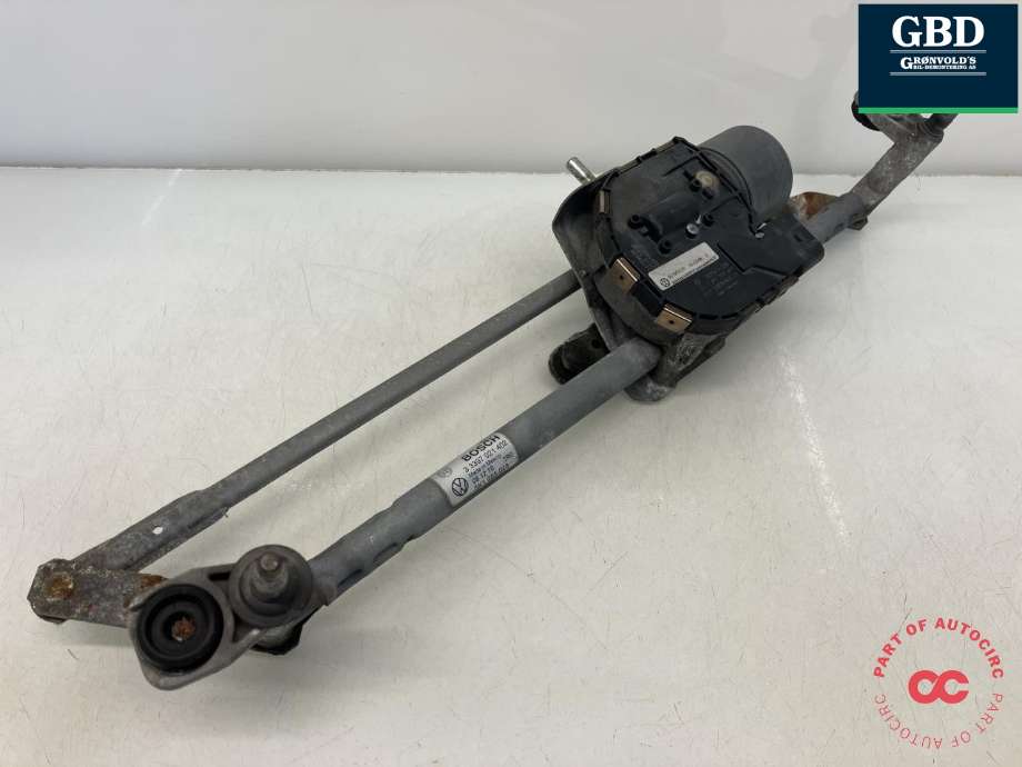 Viskermotor frontrute komplett m/overføring til VW Golf VI 2008-2012  (BOSCH|5K1 955 023|5K1 955 119|)