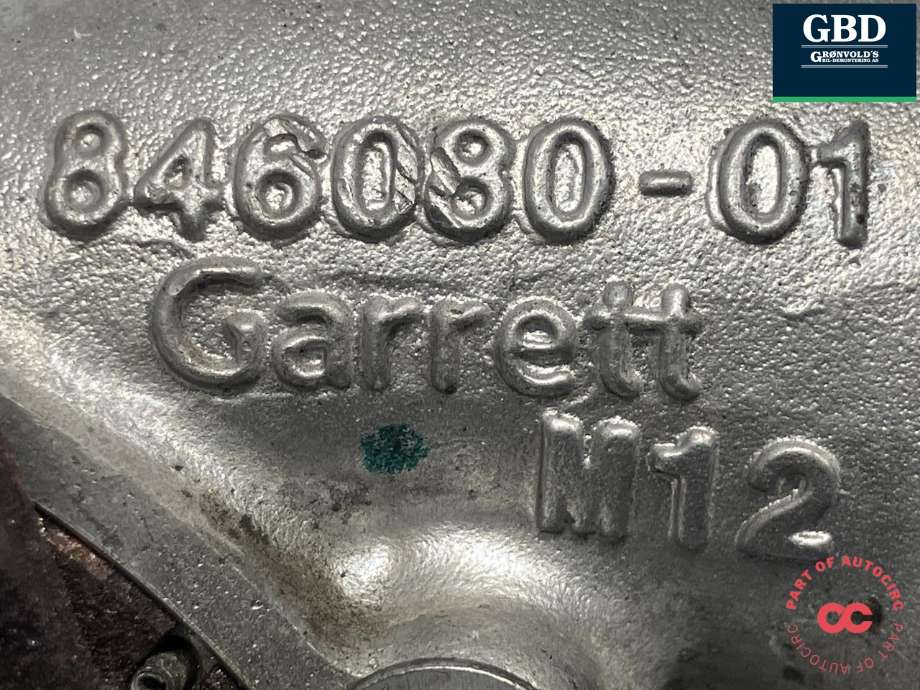 Turbo til Nissan Qashqai 2014-2021 (Type II)  (GARRETT|846080-01|)