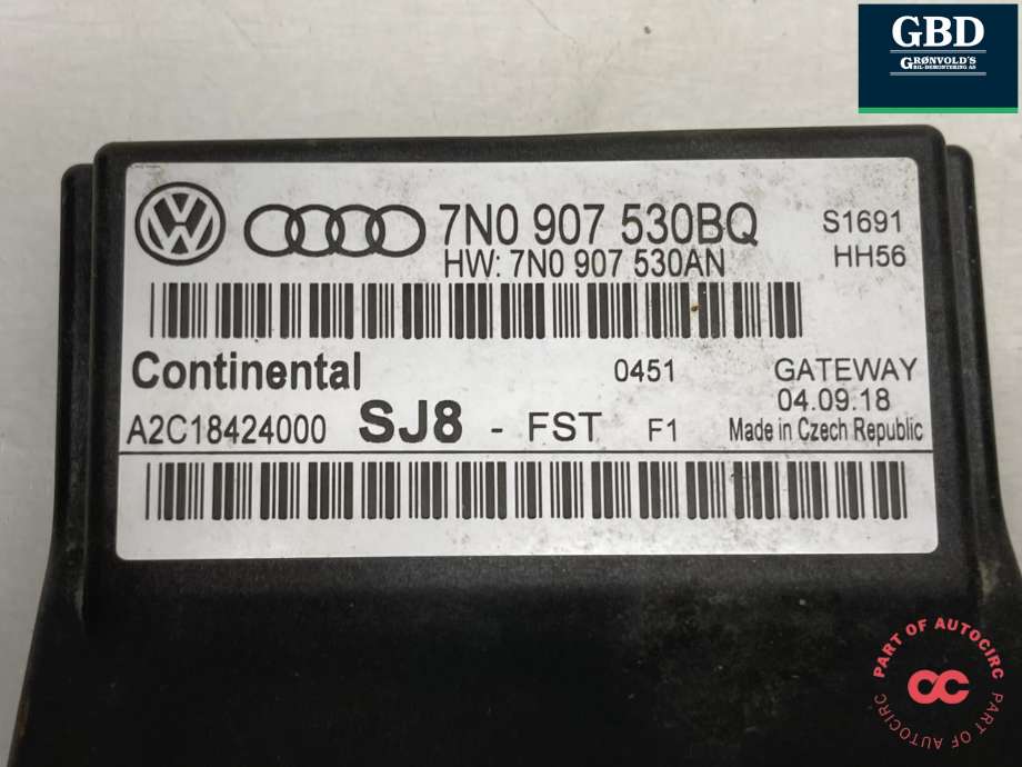Styreenhet diverse til VW Caddy 2015-2020 (Type III, Fase 3) (7N0 907 530BQ|)