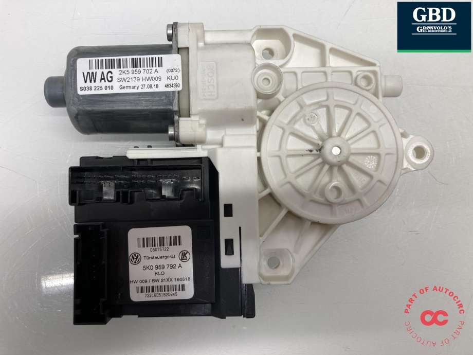 Ruteheis, kun motor, høyre foran til VW Caddy 2015-2020 (Type III, Fase 3) (2K5 959 702 A|)