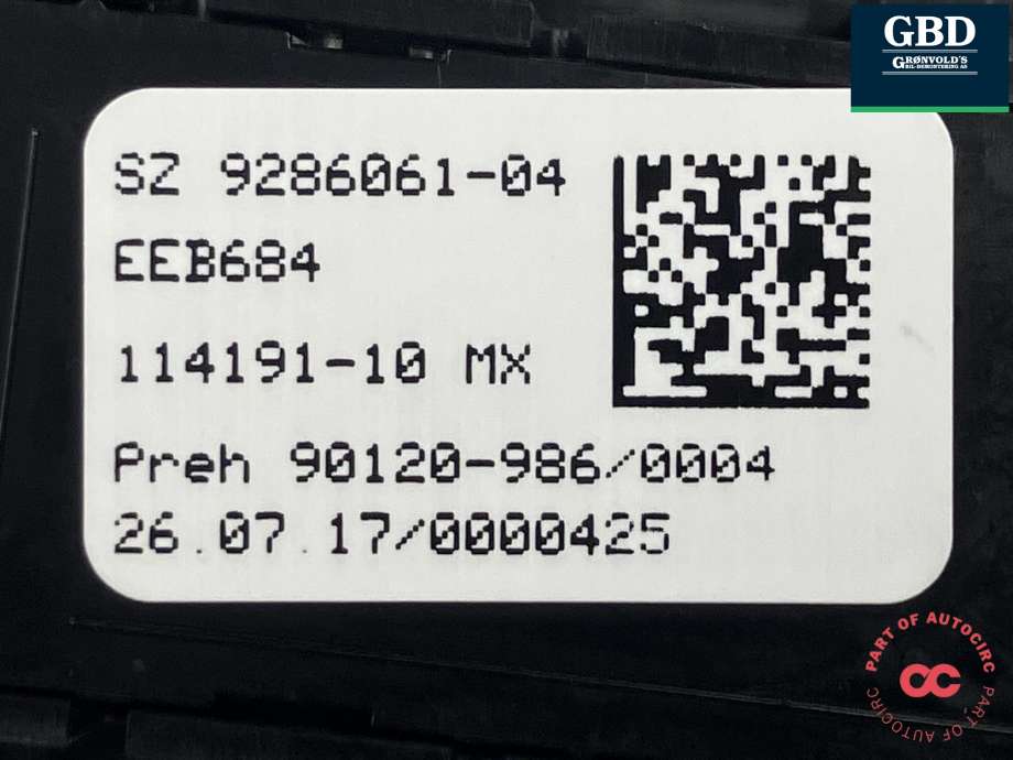Bryter Antispinn til BMW X5 2013-2018 (F15) (F15) (9 286 061|114191-10|)