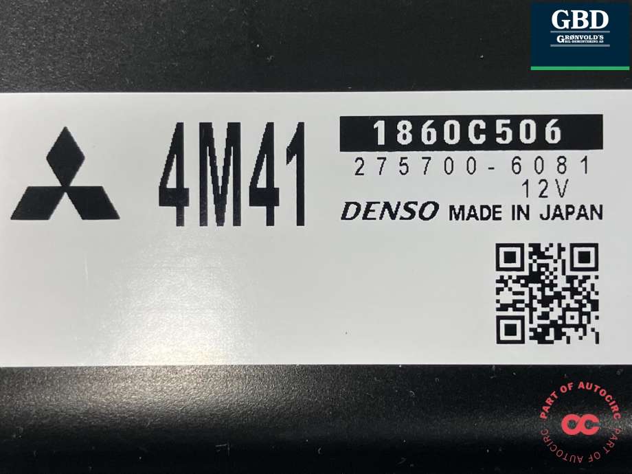 Styreenhet motor til Mitsubishi Pajero 2007-2016 (Type IV, Fase 1)  (DENSO|1860C506|275700-6081|)