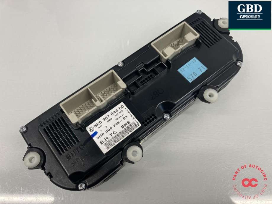 Varmeapparat betjening til VW Golf VI 2008-2012  (5K0 907 044 EC|5HB 009 746-83|)