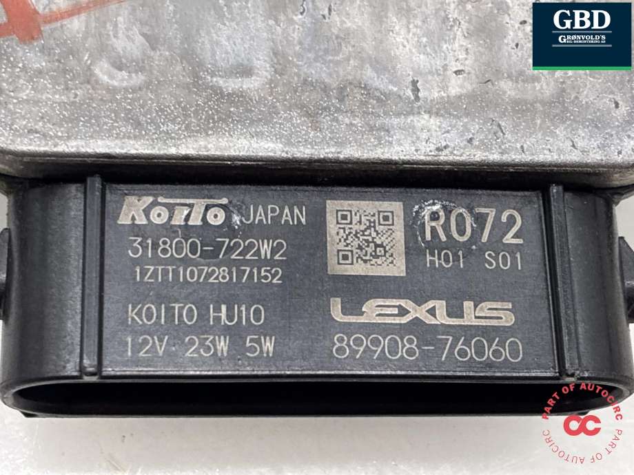Styreenhet LED til Lexus UX 2018-->> (31800-722W2|)