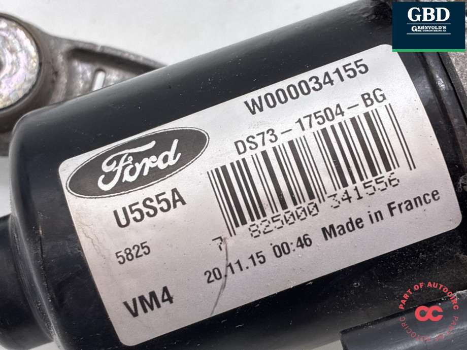 Viskermotor foran høyre til Ford Mondeo 2014-2019 (Type V, Fase 1)  (DS73-17504-BG|W000034155|)
