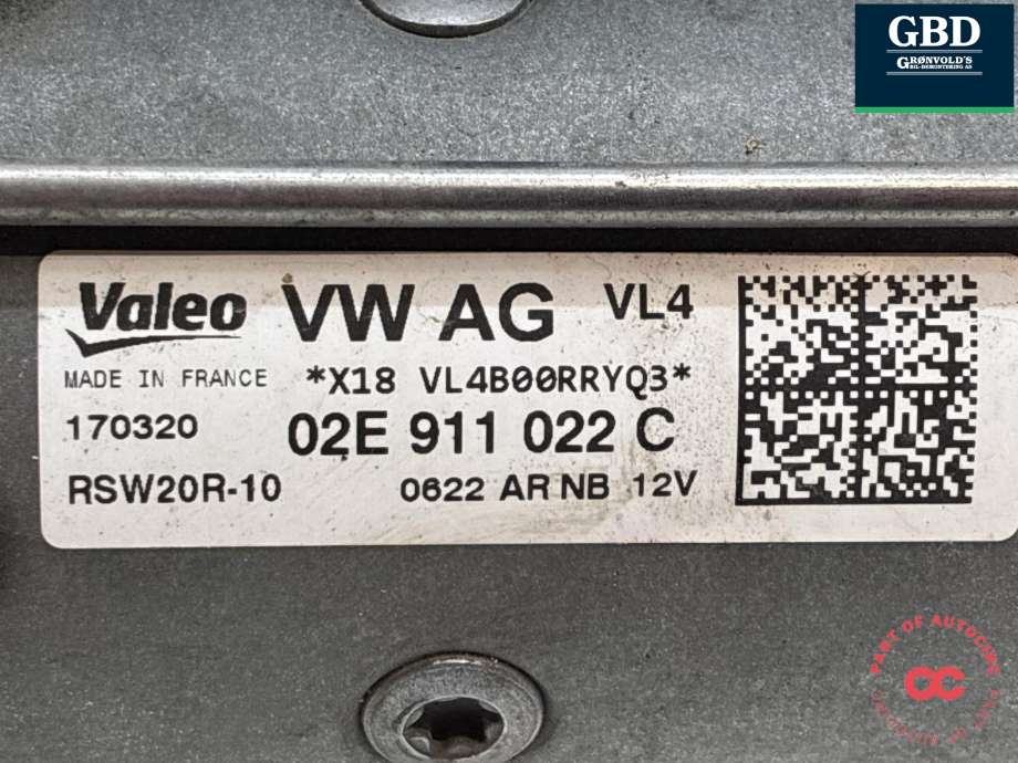 Starter diesel til Škoda Karoq 2017-->>  (02E 911 022 C|02E 911 022 CX|)