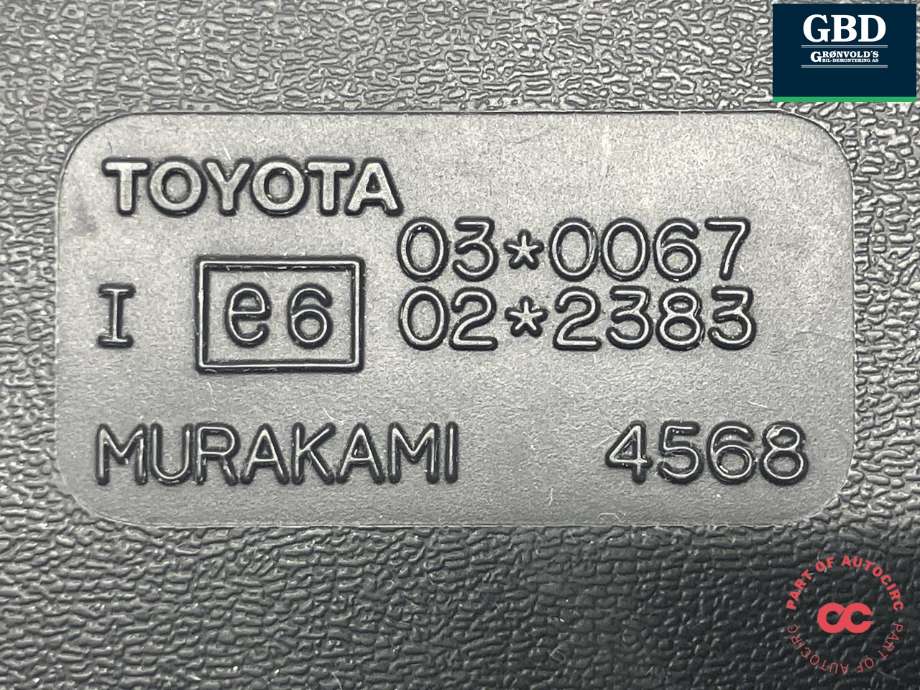 Speil innvendig til Toyota Hiace 2007-2012 (Fase 3)  (MURAKAMI|03-0067| 02-2383|4568|)