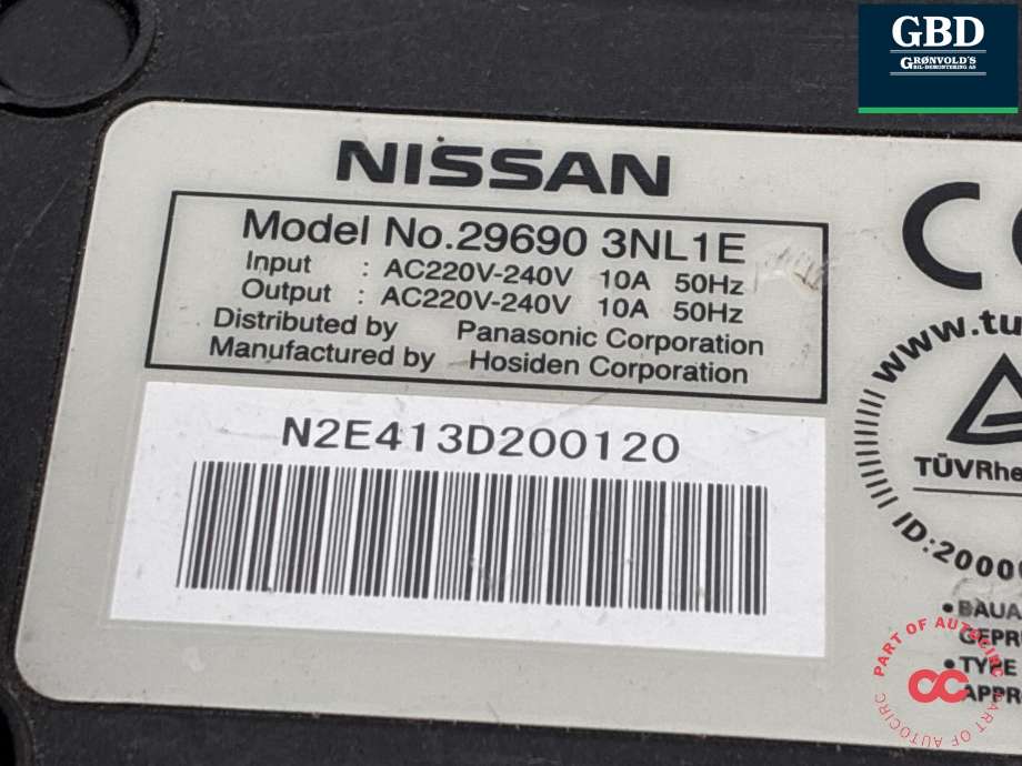 Batterilader kabel til Nissan Leaf 2011-2017 (Type I)  