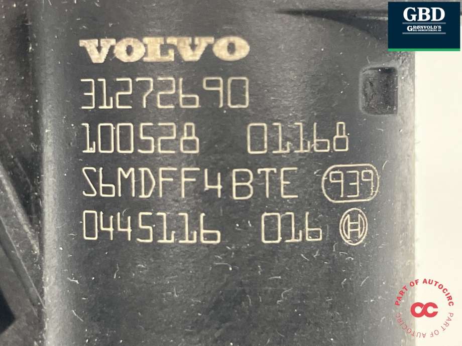 Dyse innsprøyting diesel til Volvo XC60 2008-2013 (Type I, Fase 1)  (BOSCH|31272690|0 445 116 016|)