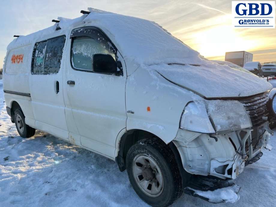 Toyota Hiace, 2007-2012 (Fase 3) delebil, Motorkode: 2KD-FTV, Girkassekode: 3303026A60