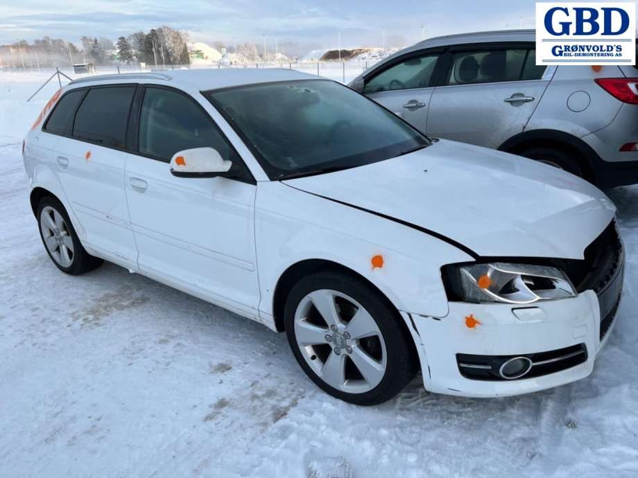 Audi A3, 2009-2012 (Type II, Fase 2) delebil, Motorkode: CAYC, Girkassekode: MLE