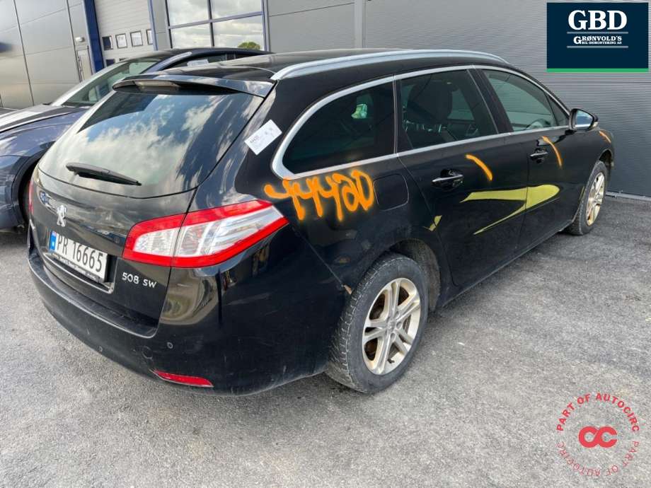Peugeot 508 2011-2014 (Type I, Fase 1) , Motorkode: RHH, Girkassekode: 96 761 447 80