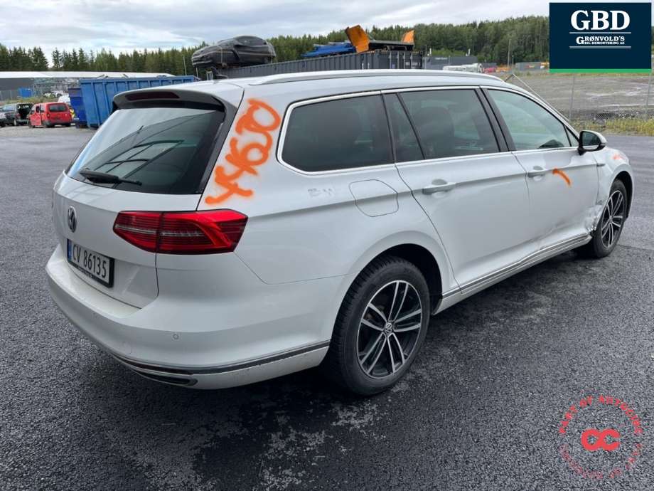 VW Passat 2015-2019 (Fase 1) (B8) (B8), Motorkode: CUKC, Girkassekode: SCB