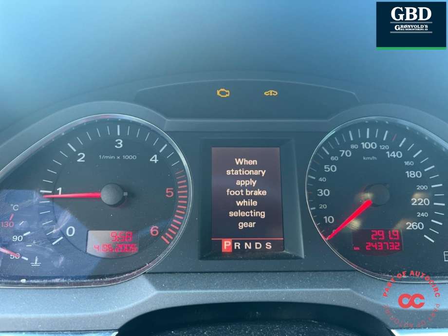 Audi A6 2005-2008 (Type III, Fase 1) (C6) (C6), Motorkode: BPP, Girkassekode: HXM