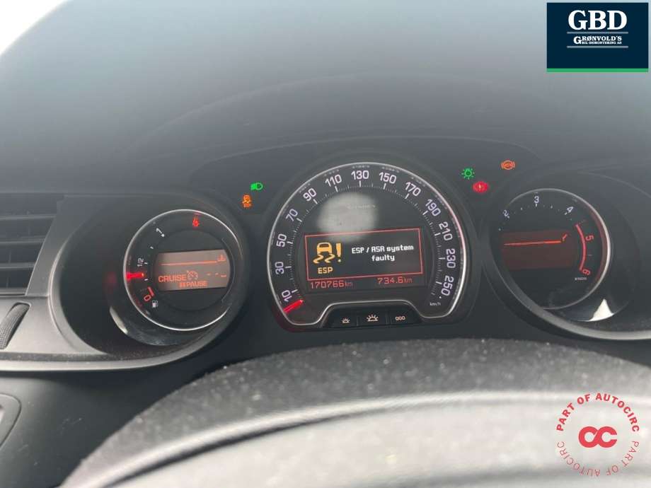 Citroën C5 2008-2017 (Type II) , Motorkode: 9HZ, Girkassekode: 2222 JW