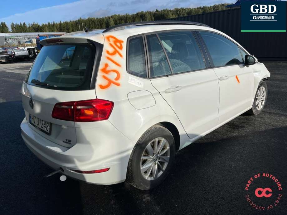 VW Golf Sportsvan 2014-2018 , Motorkode: CYVB, Girkassekode: RGN