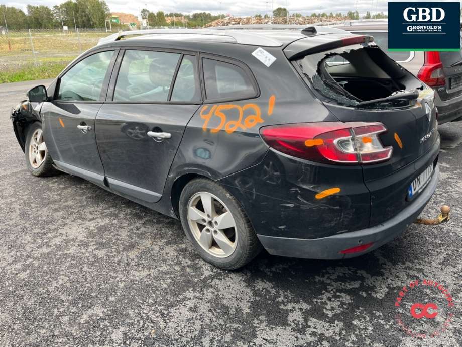 Renault Megane 2009-2016 Type III , Motorkode: K9K N8, Girkassekode: 8201210927