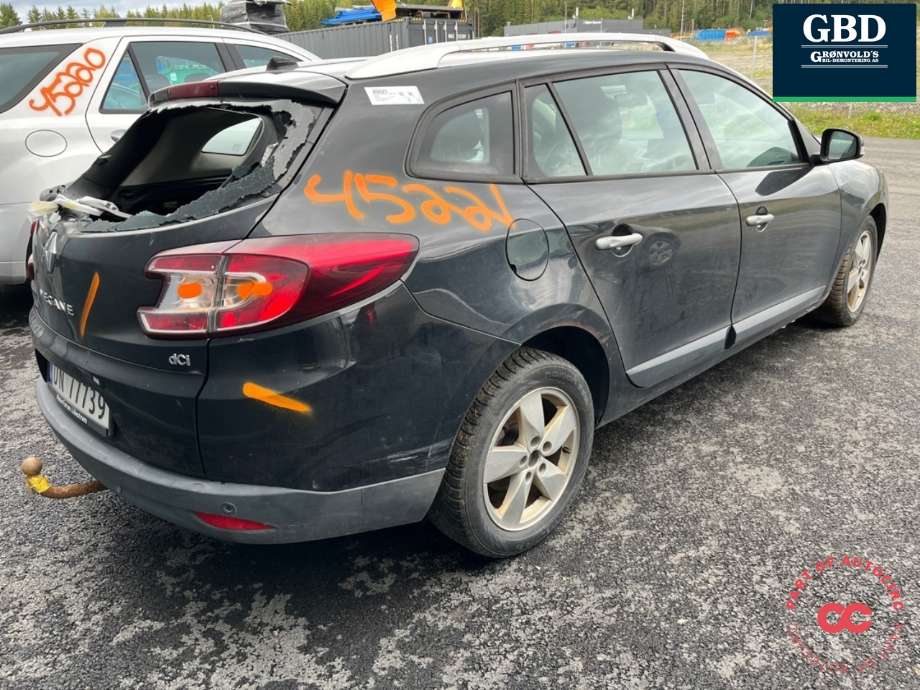 Renault Megane 2009-2016 Type III , Motorkode: K9K N8, Girkassekode: 8201210927