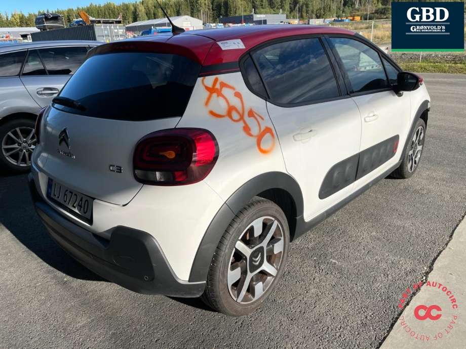 Citroën C3 2016-->> (Type III) , Motorkode: HNZ, Girkassekode: 16 124 443 80