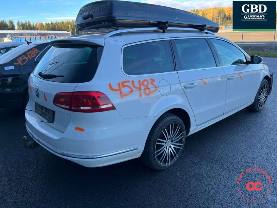 VW Passat 2011-2015 (B7) (B7), Motorkode: CFFB, Girkassekode: NFV