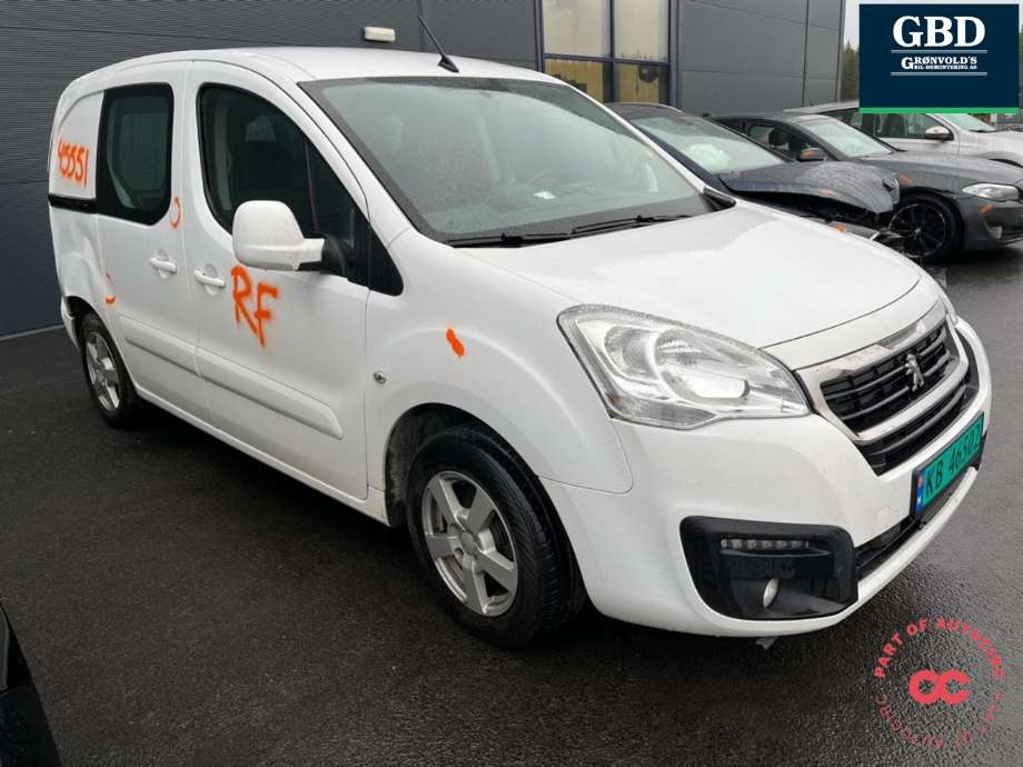 Peugeot Partner 2015-2019 (Type II, Fase 2) , Motorkode: BHY| BH02, Girkassekode: 16 099 833 80